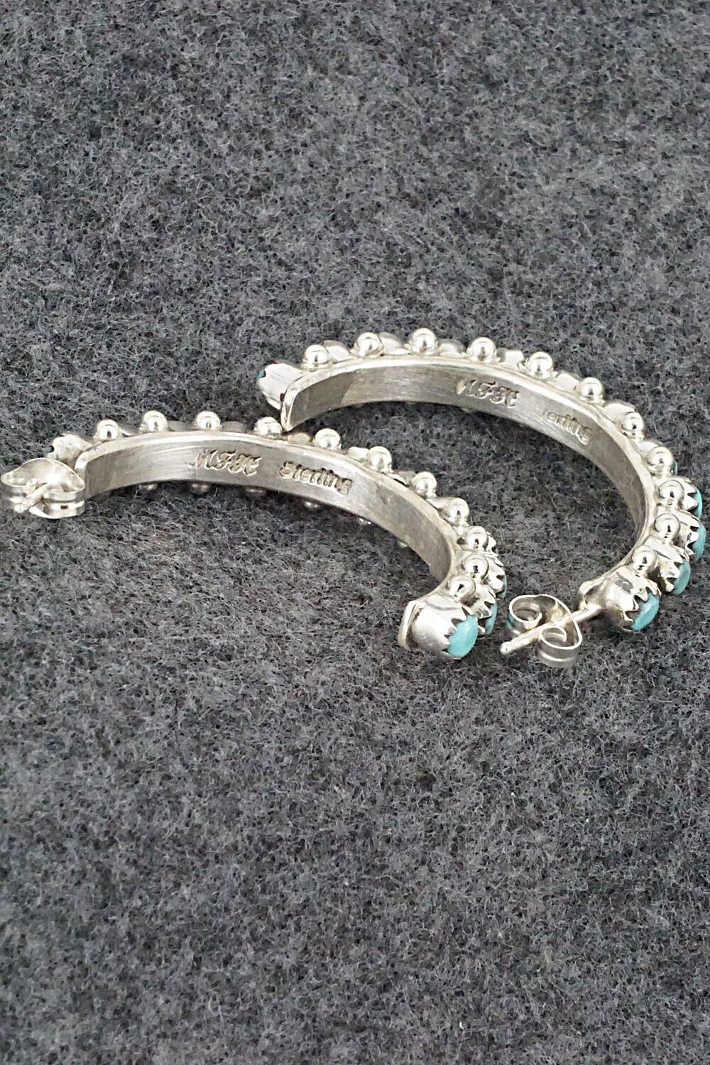 Turquoise & Sterling Silver Earrings - Murray Hannaweeka