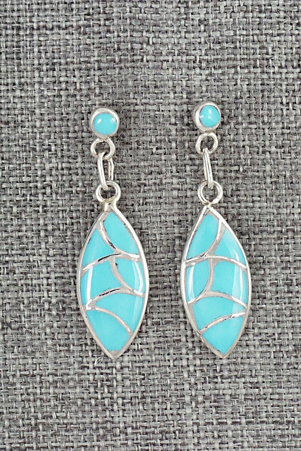 Turquoise & Sterling Silver Earrings - Orena Leekya