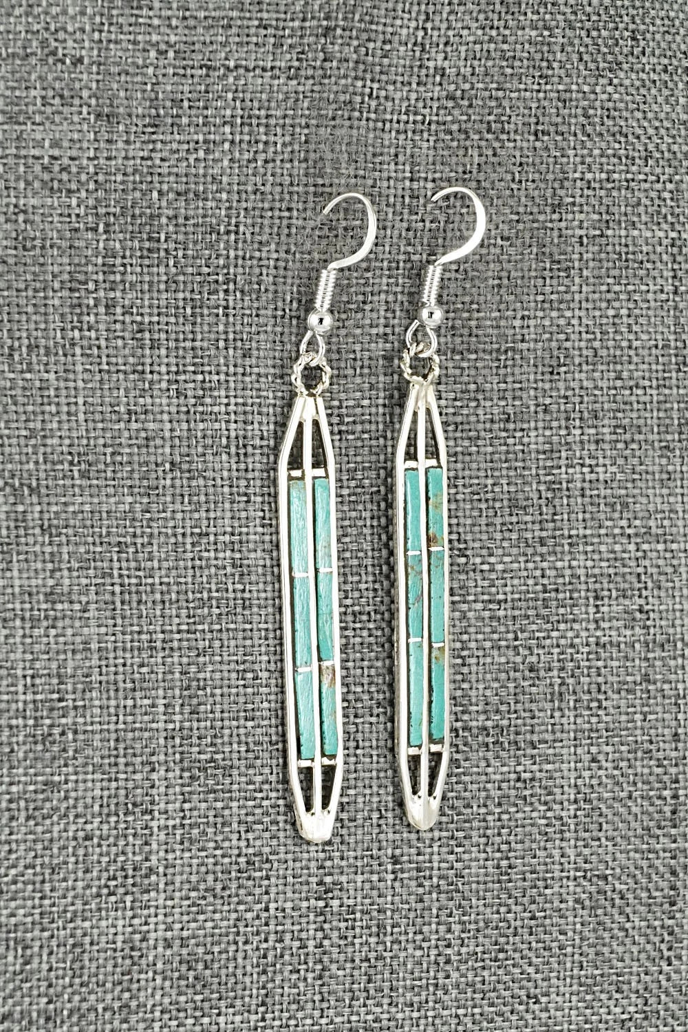 Turquoise & Sterling Silver Earrings - Andrew Enrico