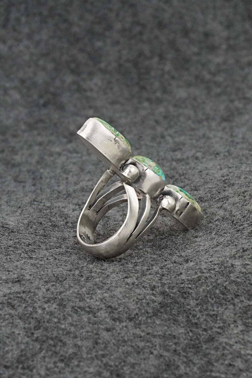 Turquoise & Sterling Silver Ring - Bobby Johnson - Size 6.5