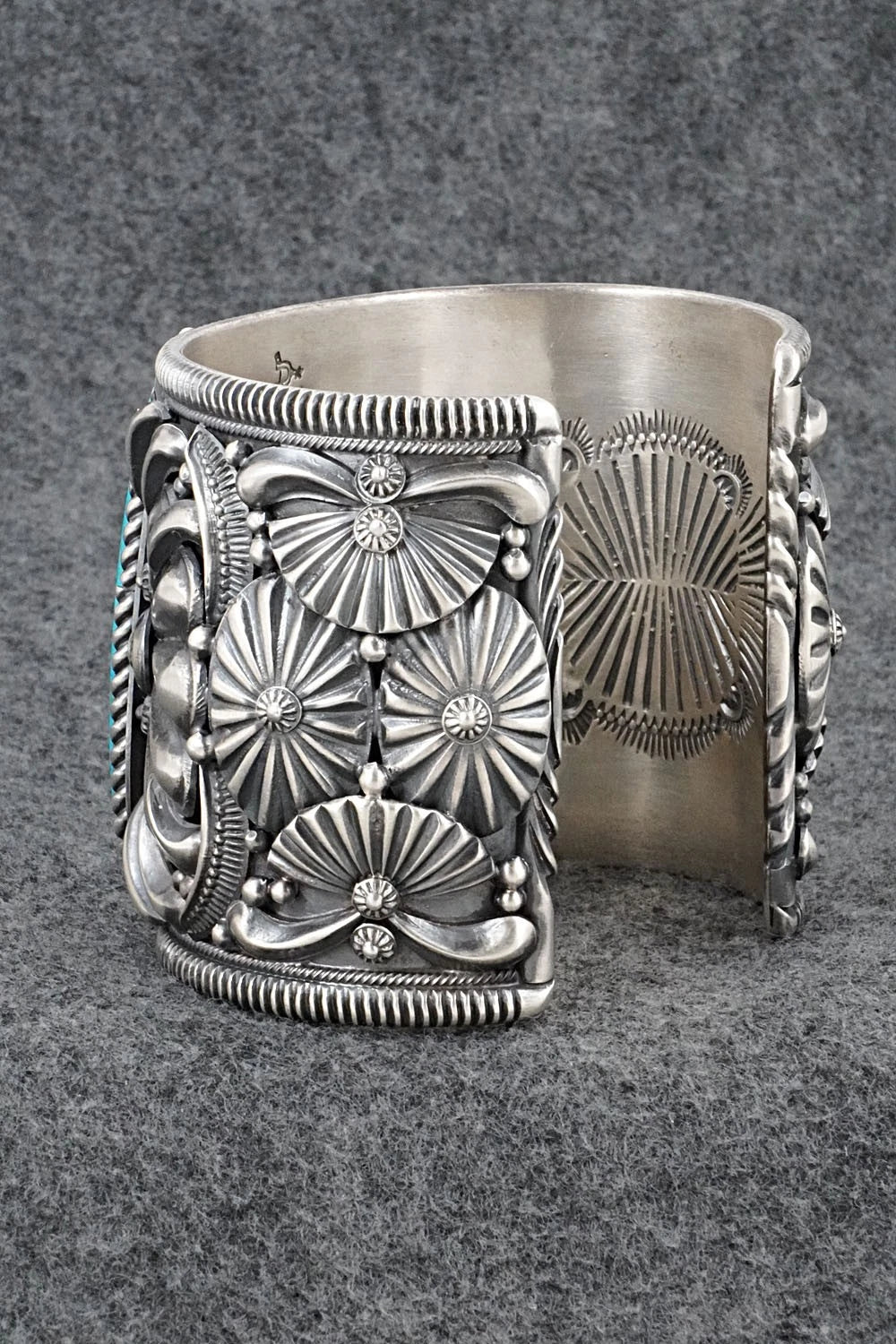 Turquoise & Sterling Silver Bracelet - Delbert Gordon
