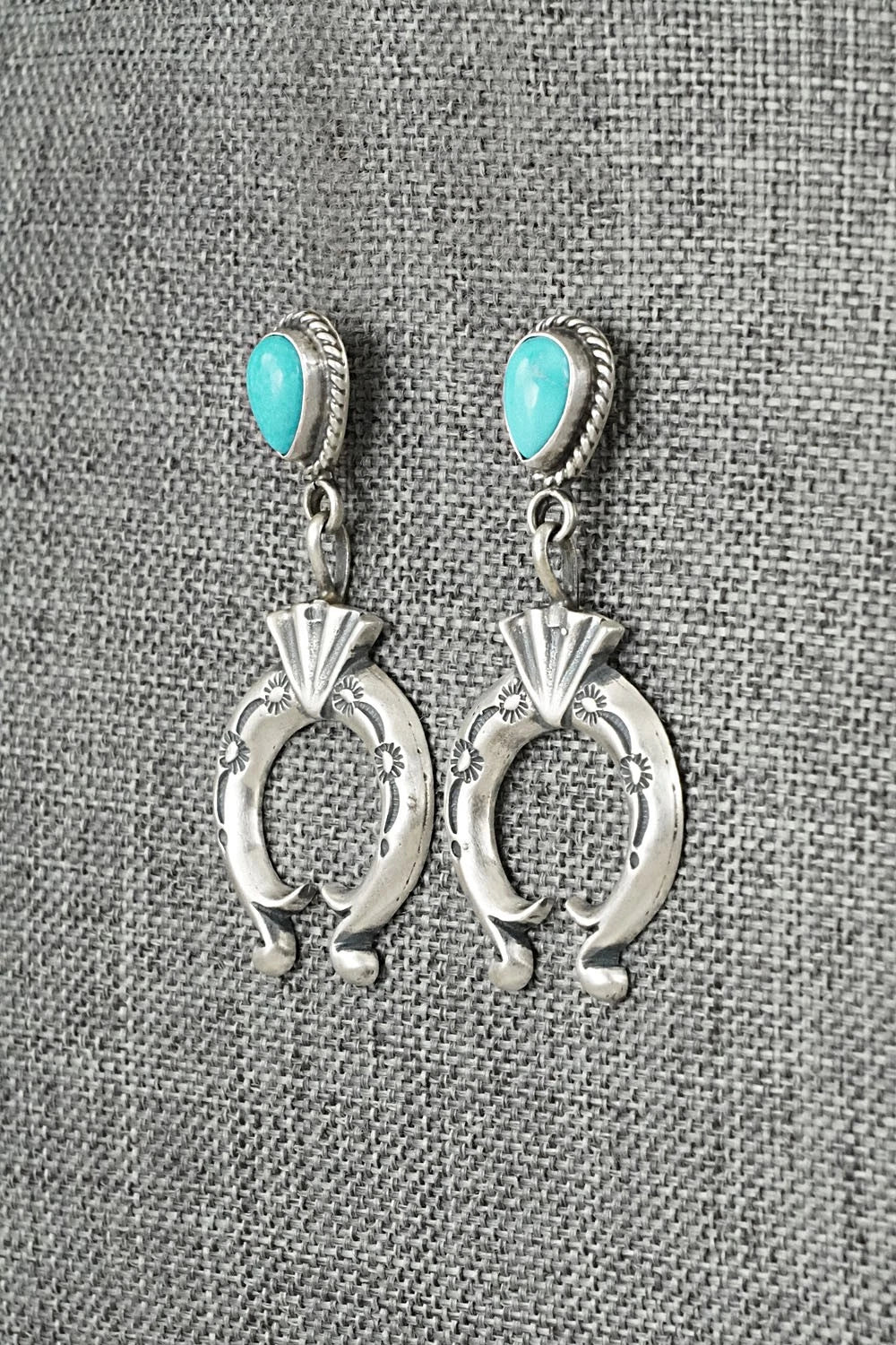 Turquoise & Sterling Silver Earrings - Sharon McCarthy
