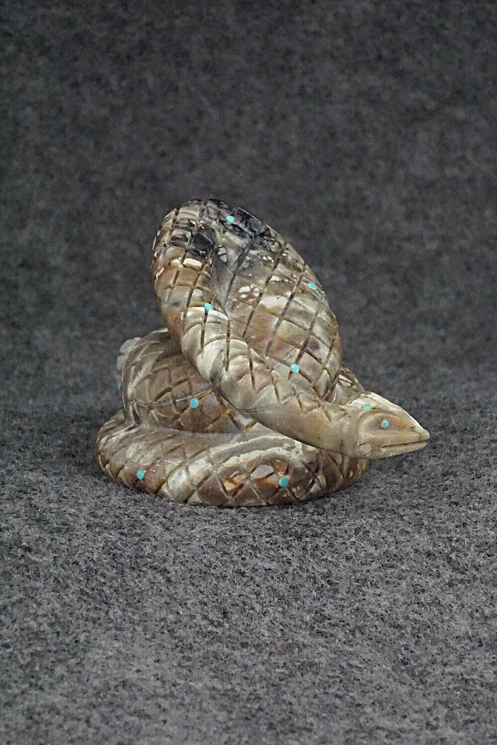 Rattlesnake Zuni Fetish Carving - Douglas Martza