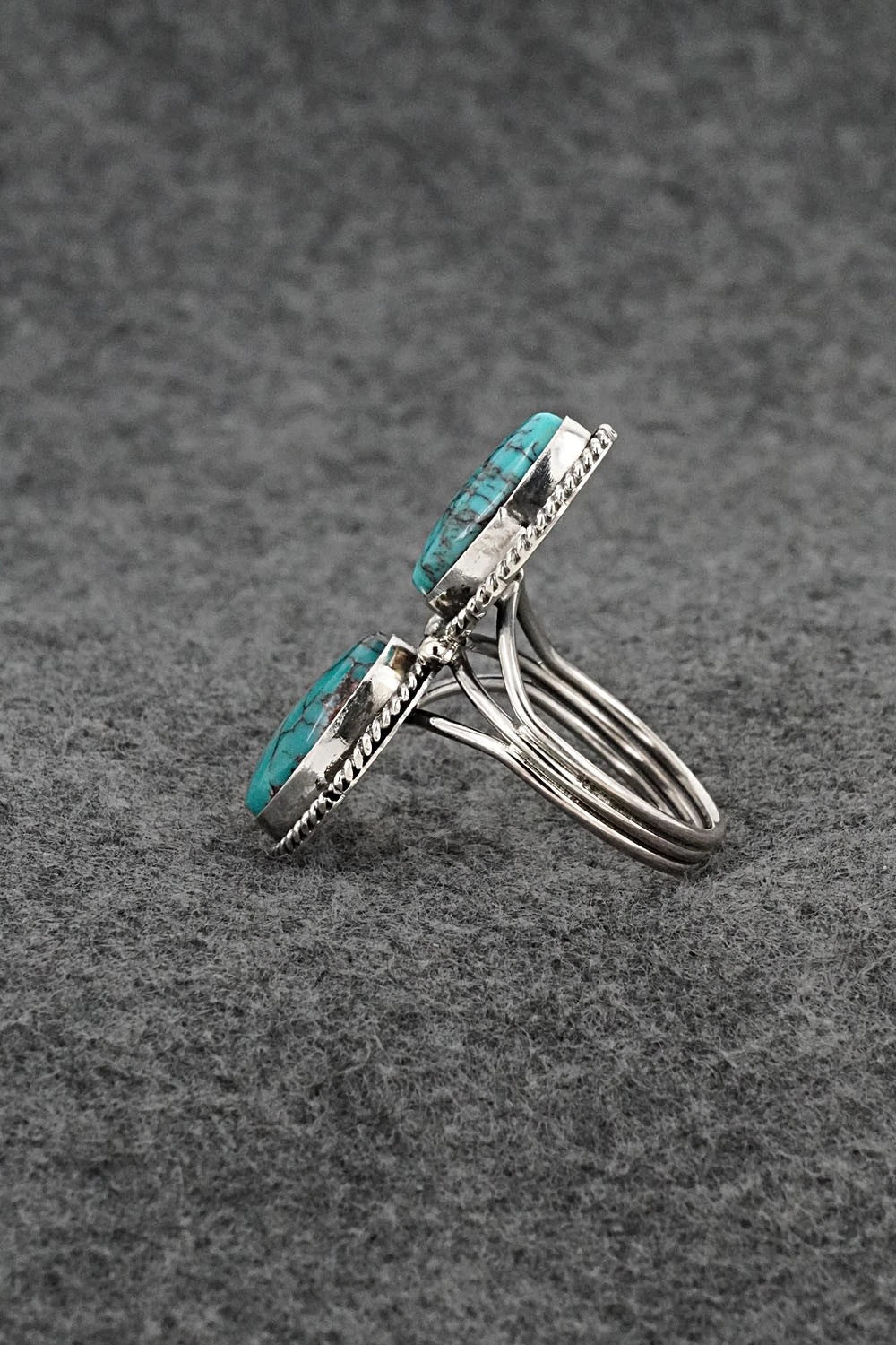 Turquoise & Sterling Silver Ring - Rena Begay - Size 8