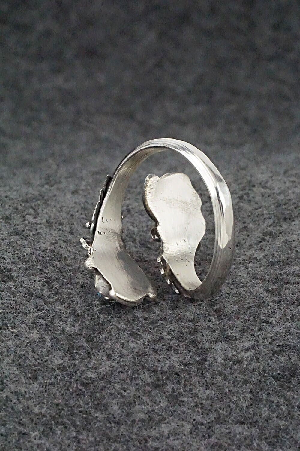 Turquoise & Sterling Silver Ring - Etta Belin - Size 9