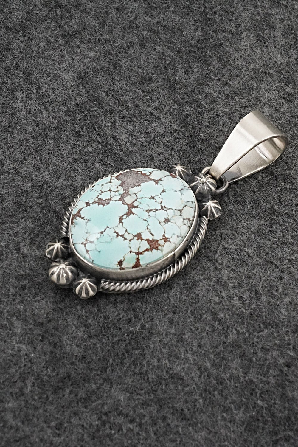 Turquoise & Sterling Silver Pendant - Darrin Livingston