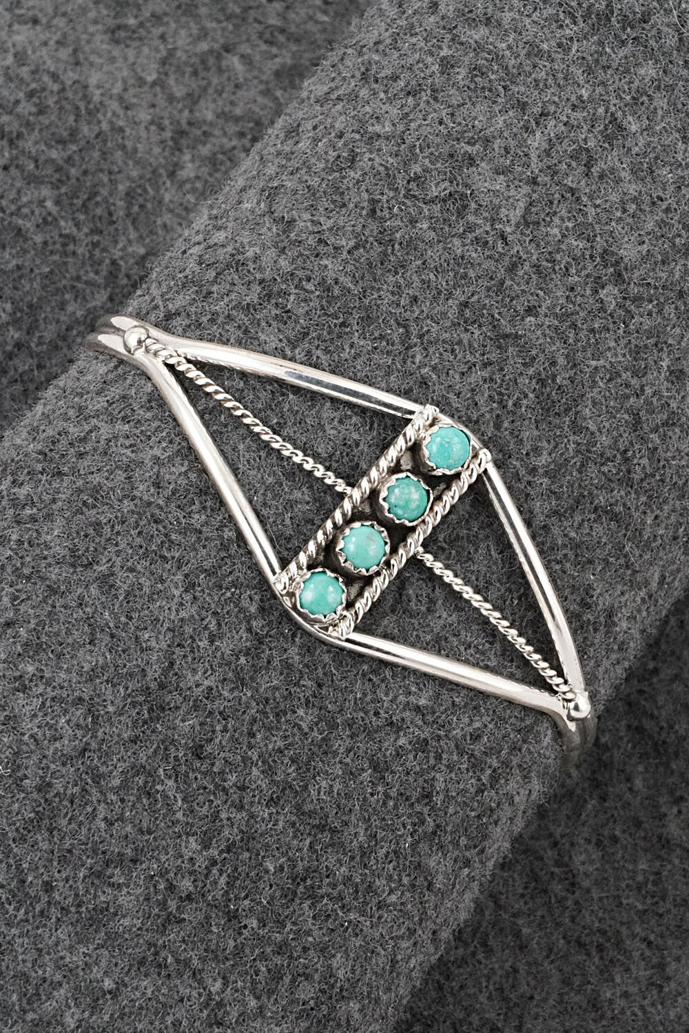 Turquoise & Sterling Silver Bracelet - Janice Spencer