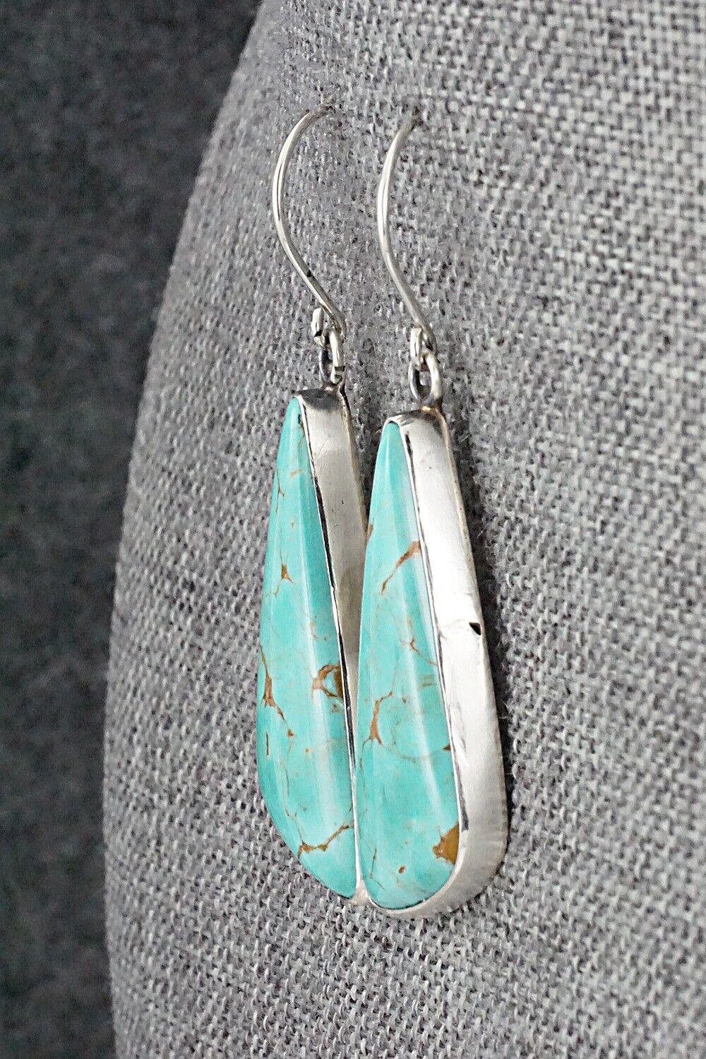 Turquoise & Sterling Silver Earrings - Rena Begay