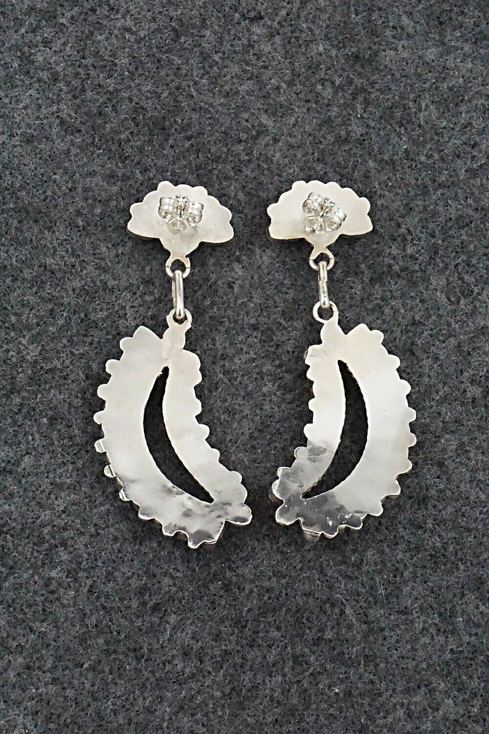 Turquoise & Sterling Silver Earrings - Vangie Lonjose