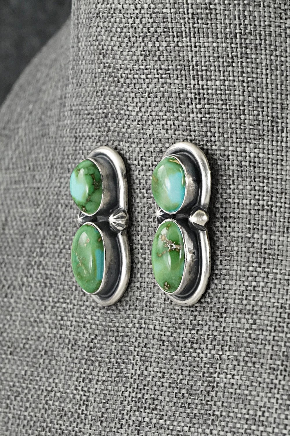 Turquoise & Sterling Silver Squash Blossom Set - Darrin Livingston