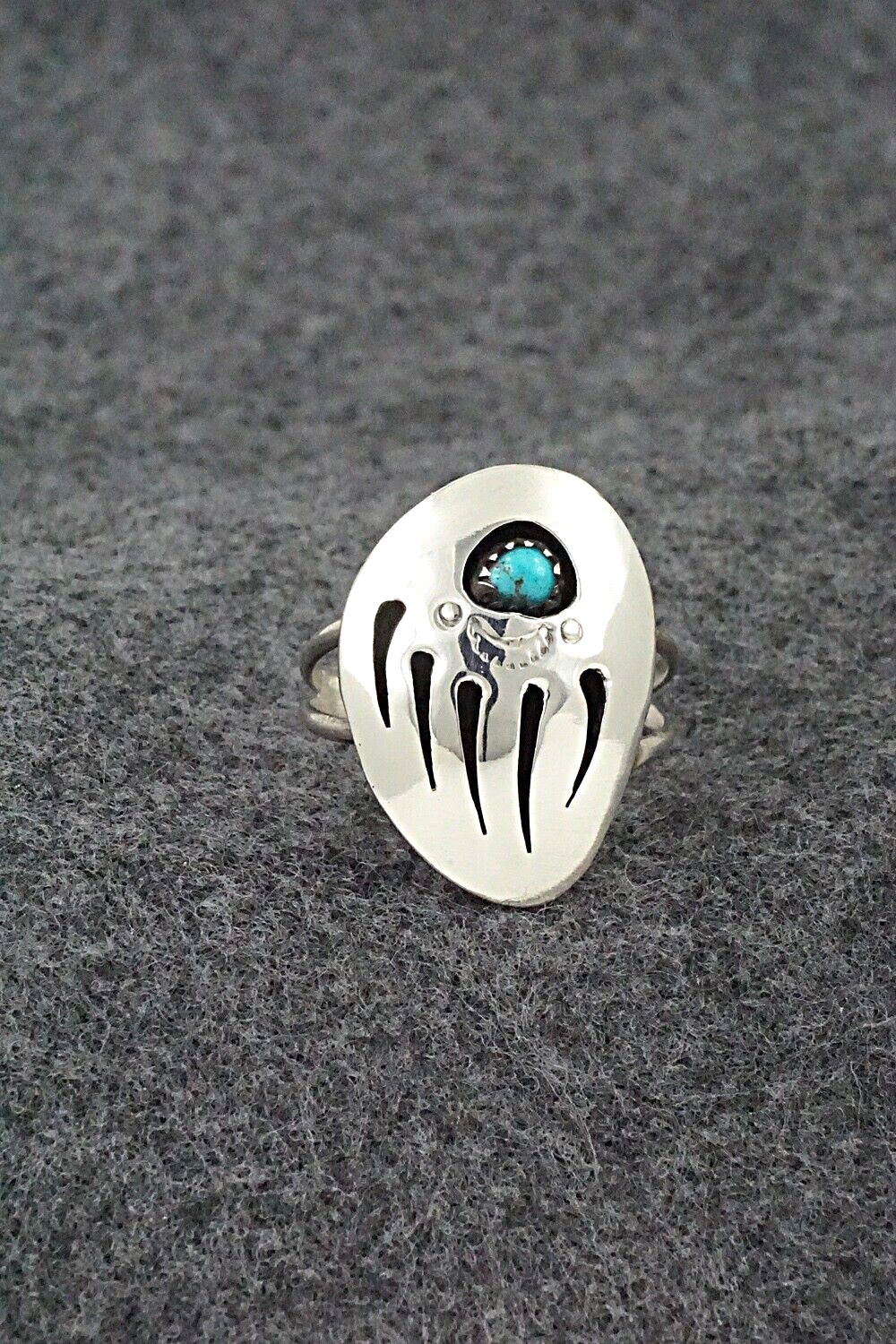 Turquoise & Sterling Silver Ring - Ervin Begay - Size 9.25