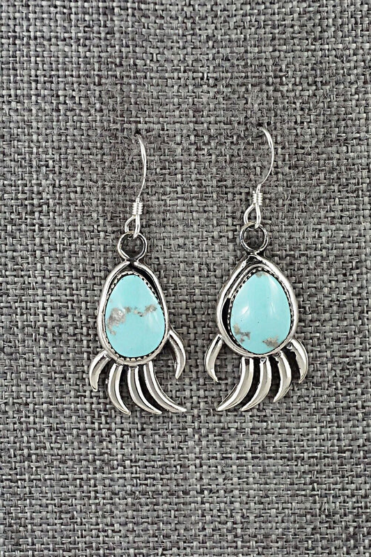 Turquoise & Sterling Silver Earrings - Louise Joe