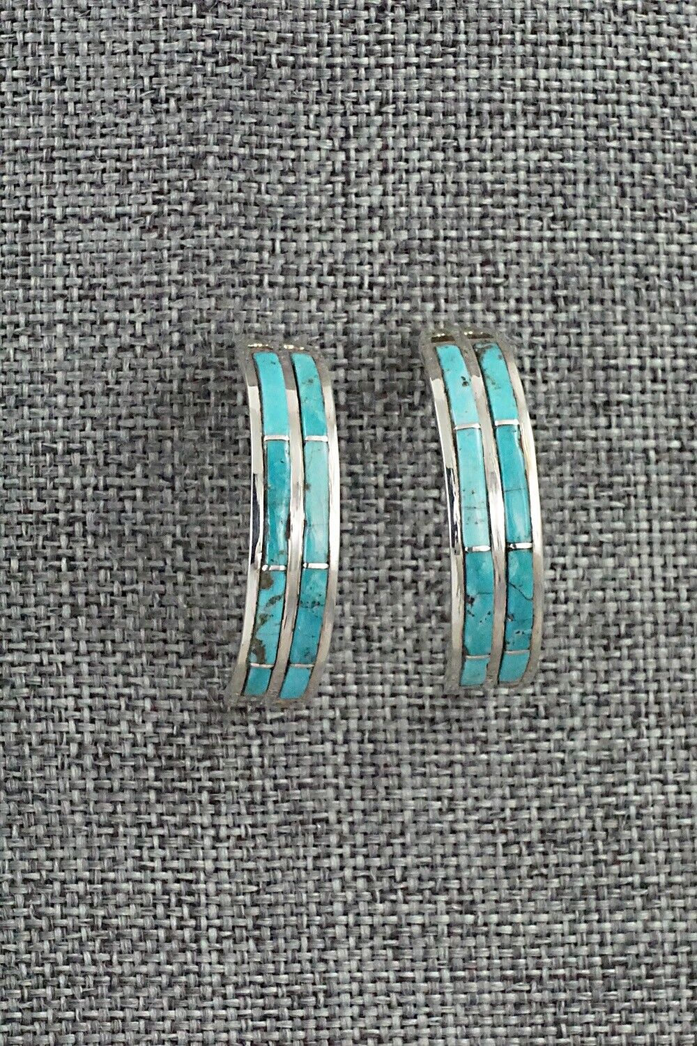 Turquoise & Sterling Silver Earrings - Andrew Enrico