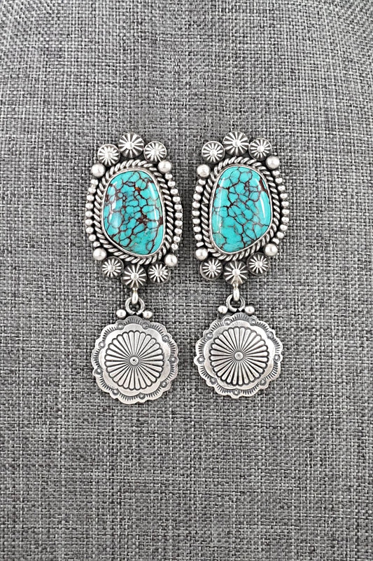Turquoise & Sterling Silver Earrings - Michael Calladitto