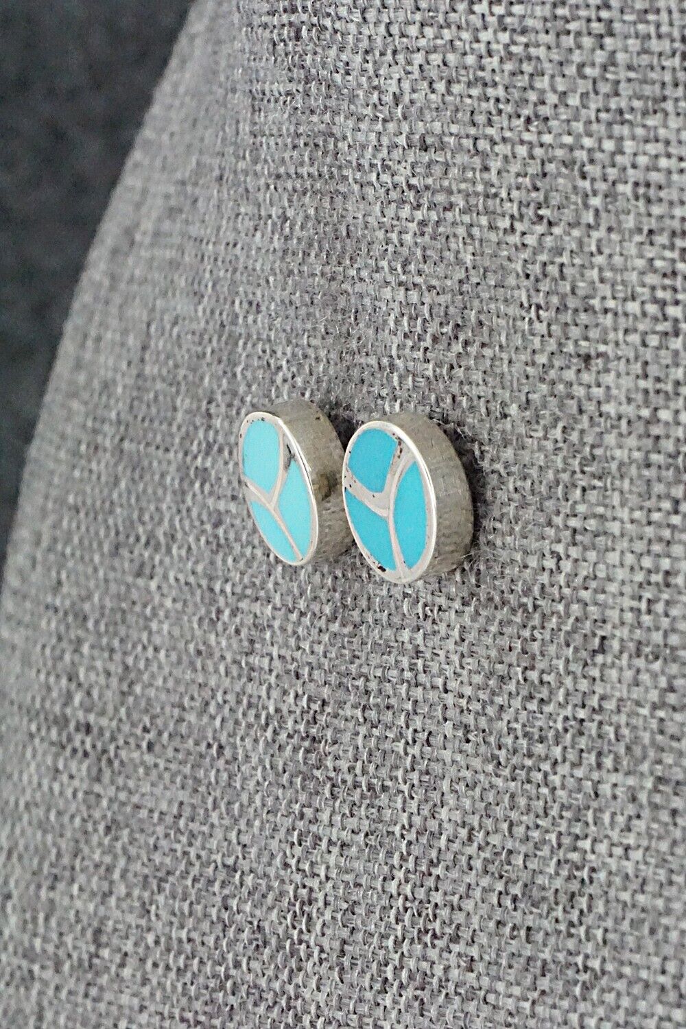 Turquoise & Sterling Silver Earrings - Lynelle Johnson