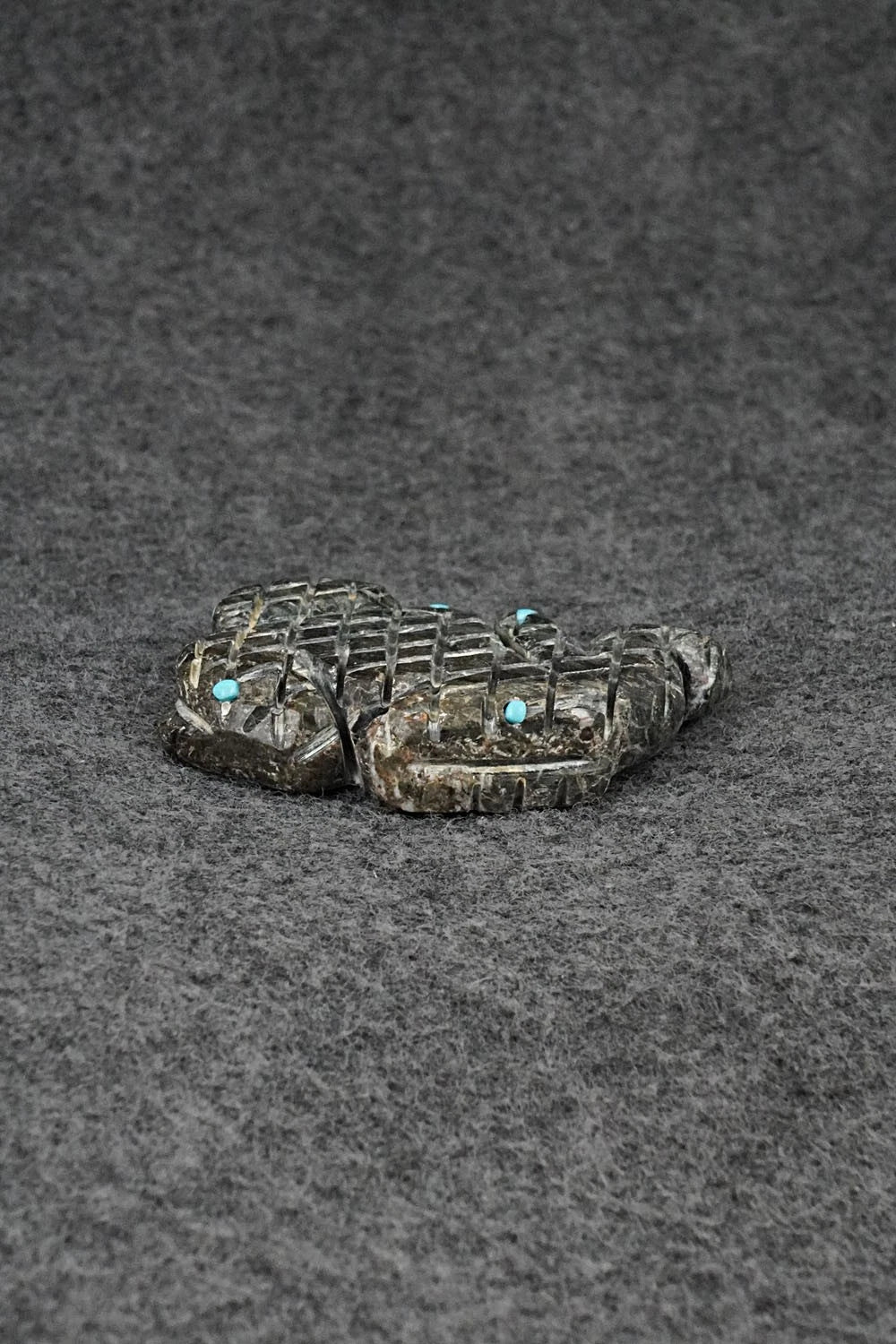 Horned Toad Zuni Fetish Carving - Alexander Chavez