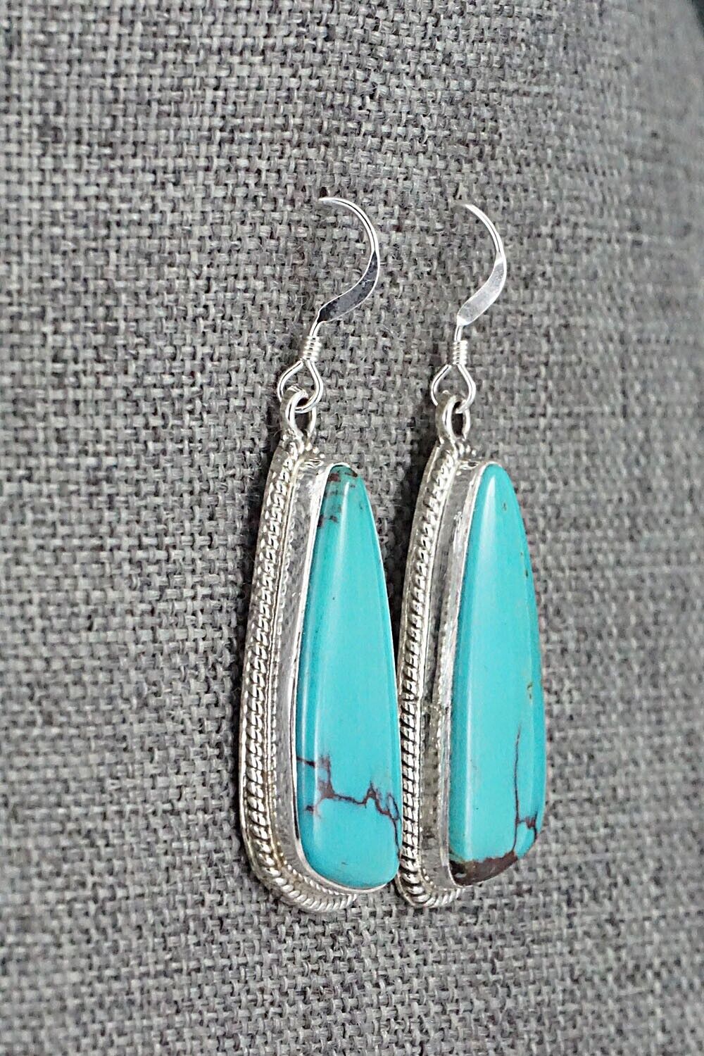 Turquoise and Sterling Silver Earrings - Sharon McCarthy