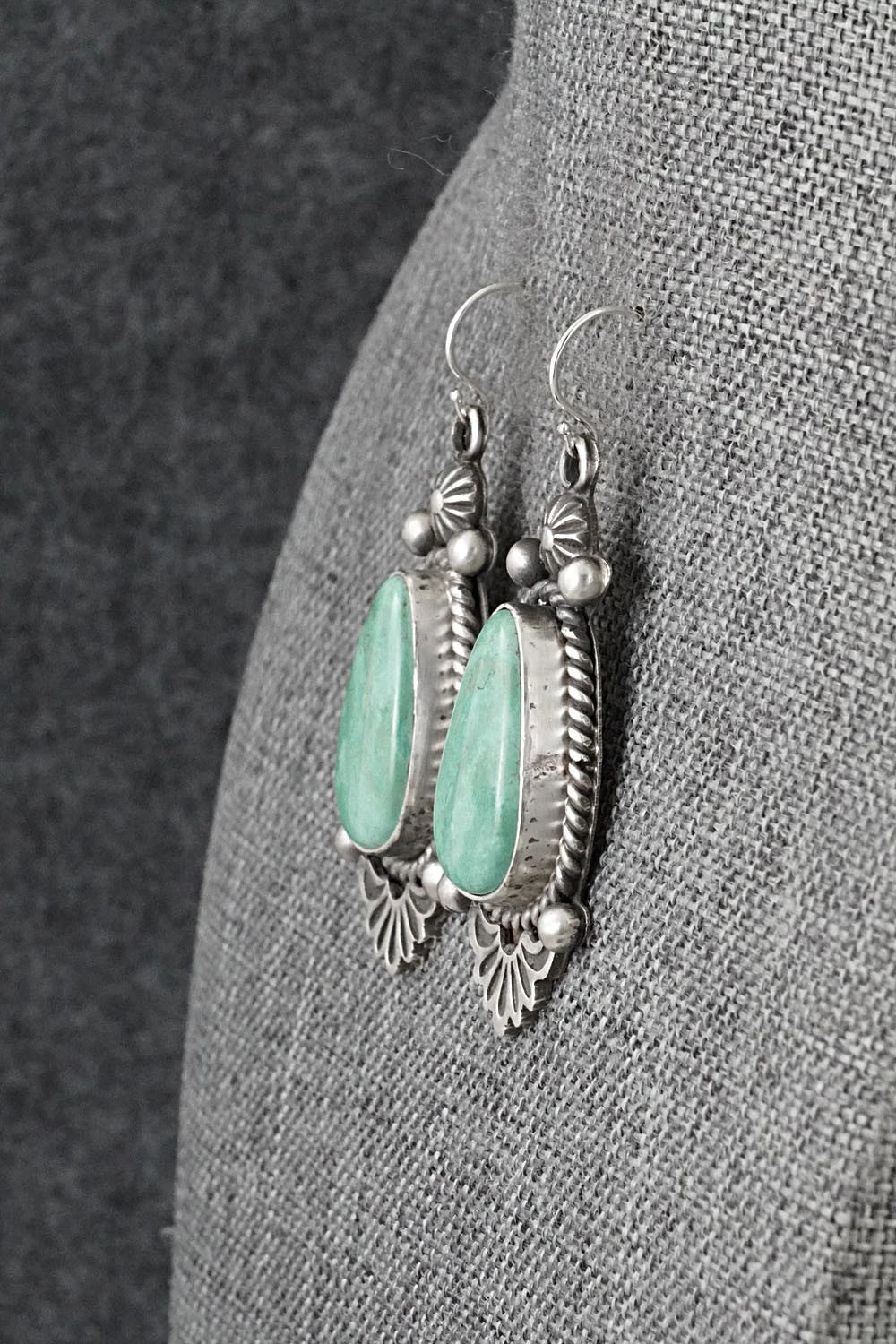 Turquoise & Sterling Silver Earrings - Michael Calladitto