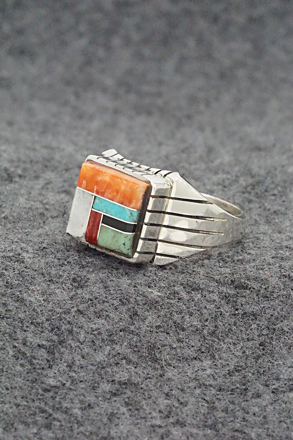 Multi-Stone & Sterling Silver Ring - Trevor Jack - Size 11.5