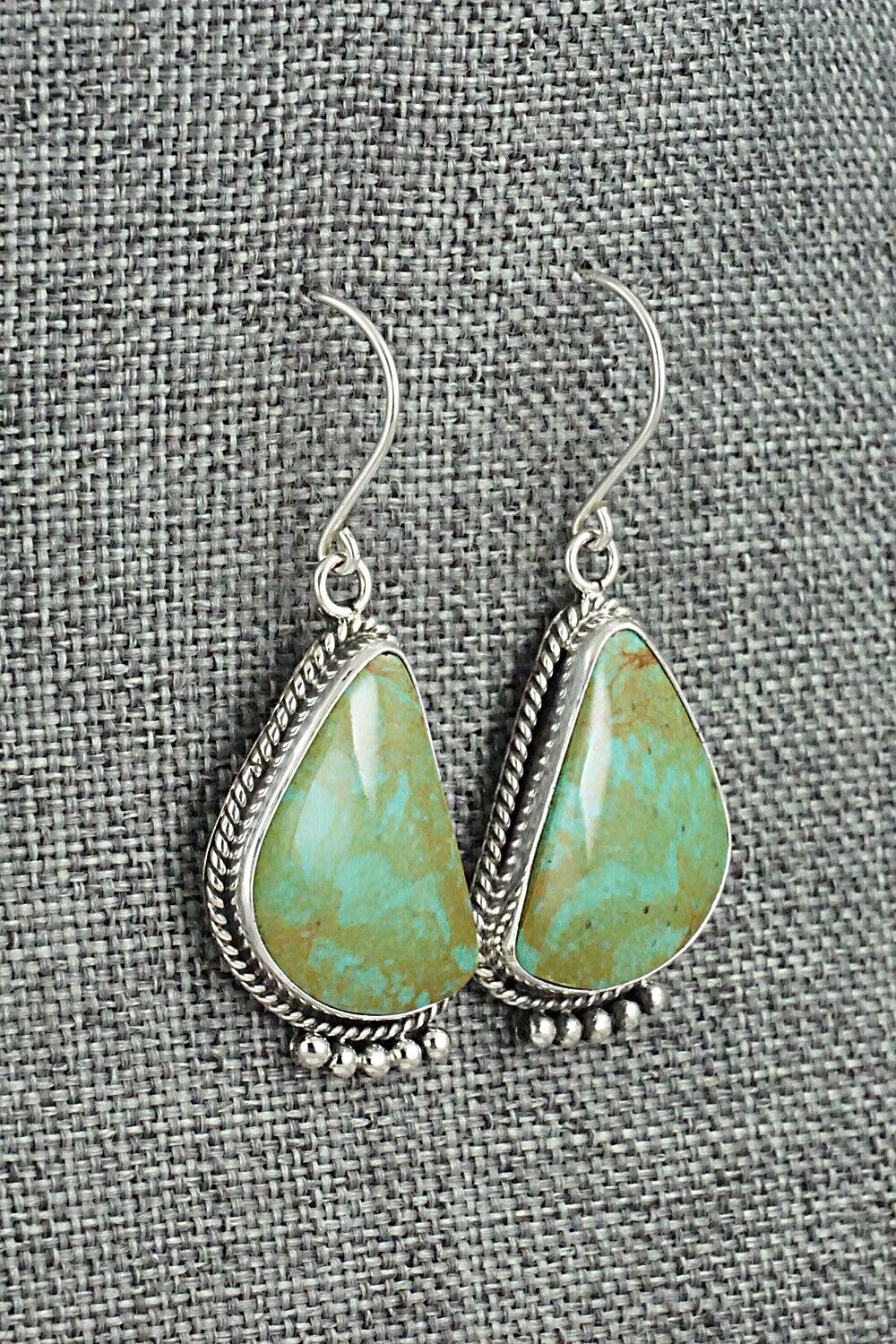 Turquoise & Sterling Silver Earrings - Rena Begay