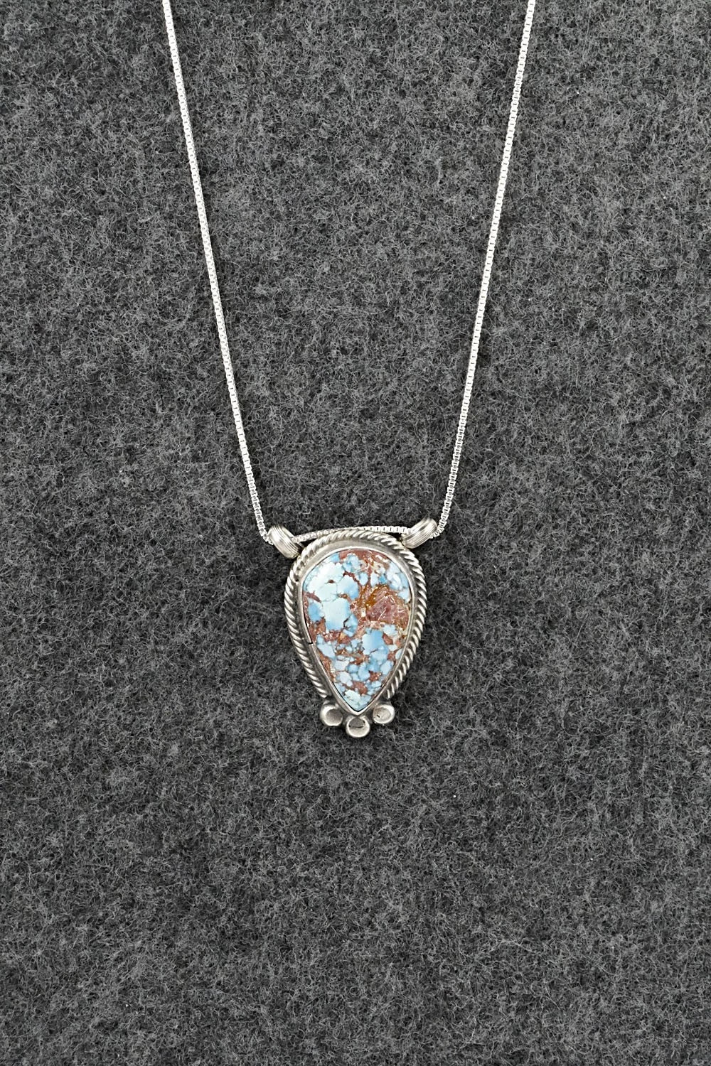 Turquoise & Sterling Silver Necklace - Sharon McCarthy