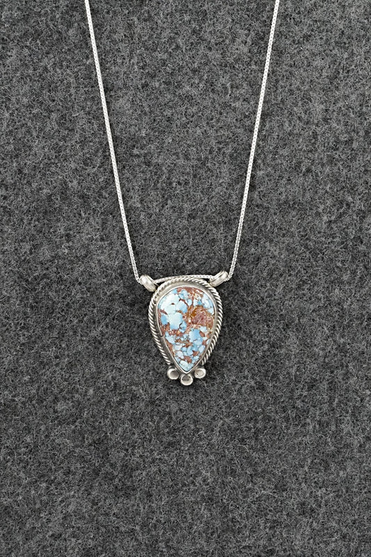 Turquoise & Sterling Silver Necklace - Sharon McCarthy