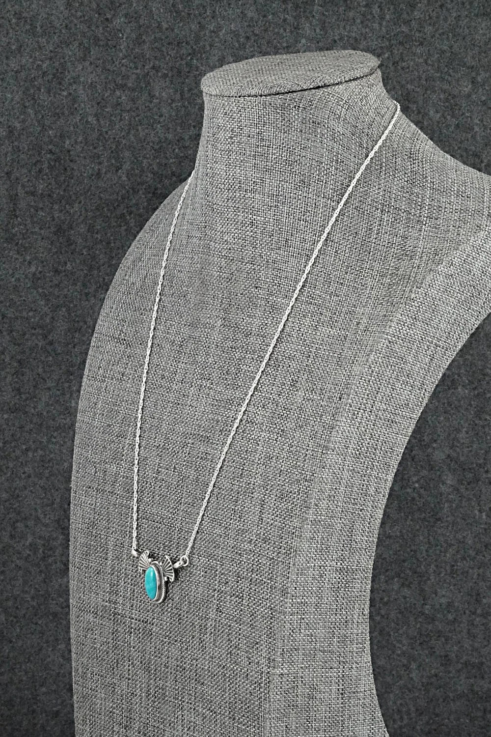 Turquoise & Sterling Silver Necklace - Verley Betone