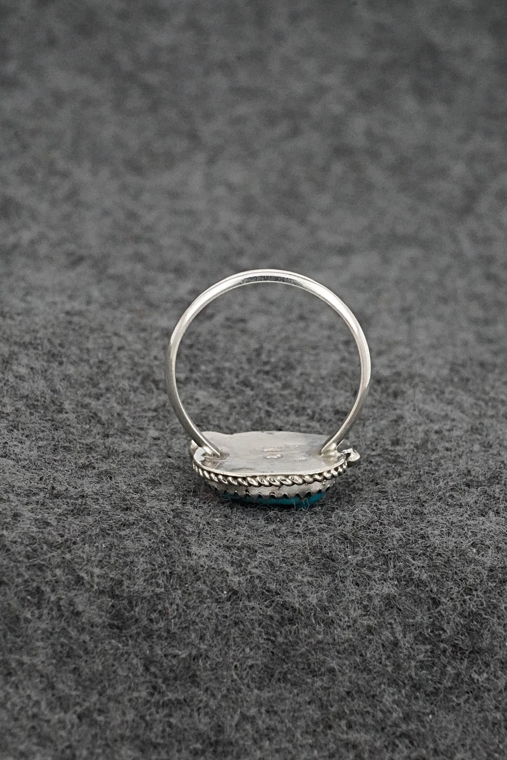 Turquoise & Sterling Silver Ring - Cody Nez - Size 8.5