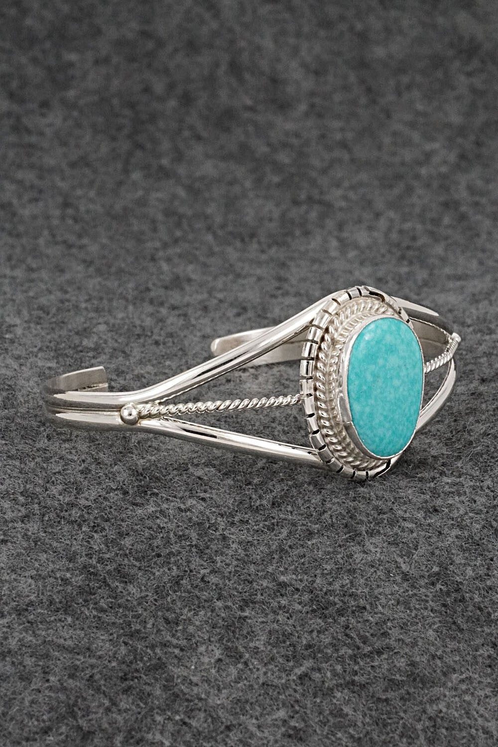 Turquoise & Sterling Silver Bracelet - Peggy Skeets