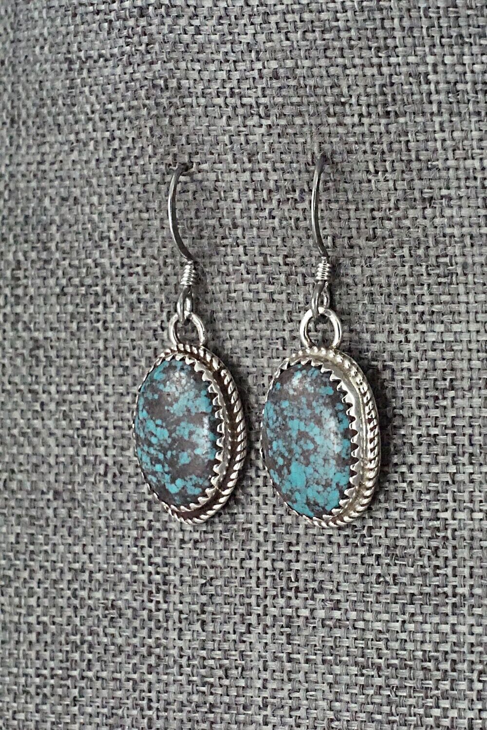 Turquoise & Sterling Silver Earrings - Ernest Hawthorne