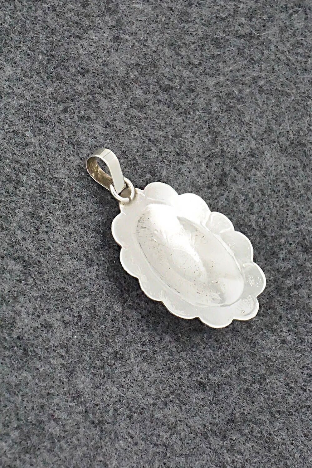 Turquoise & Sterling Silver Pendant - Bertha Begay
