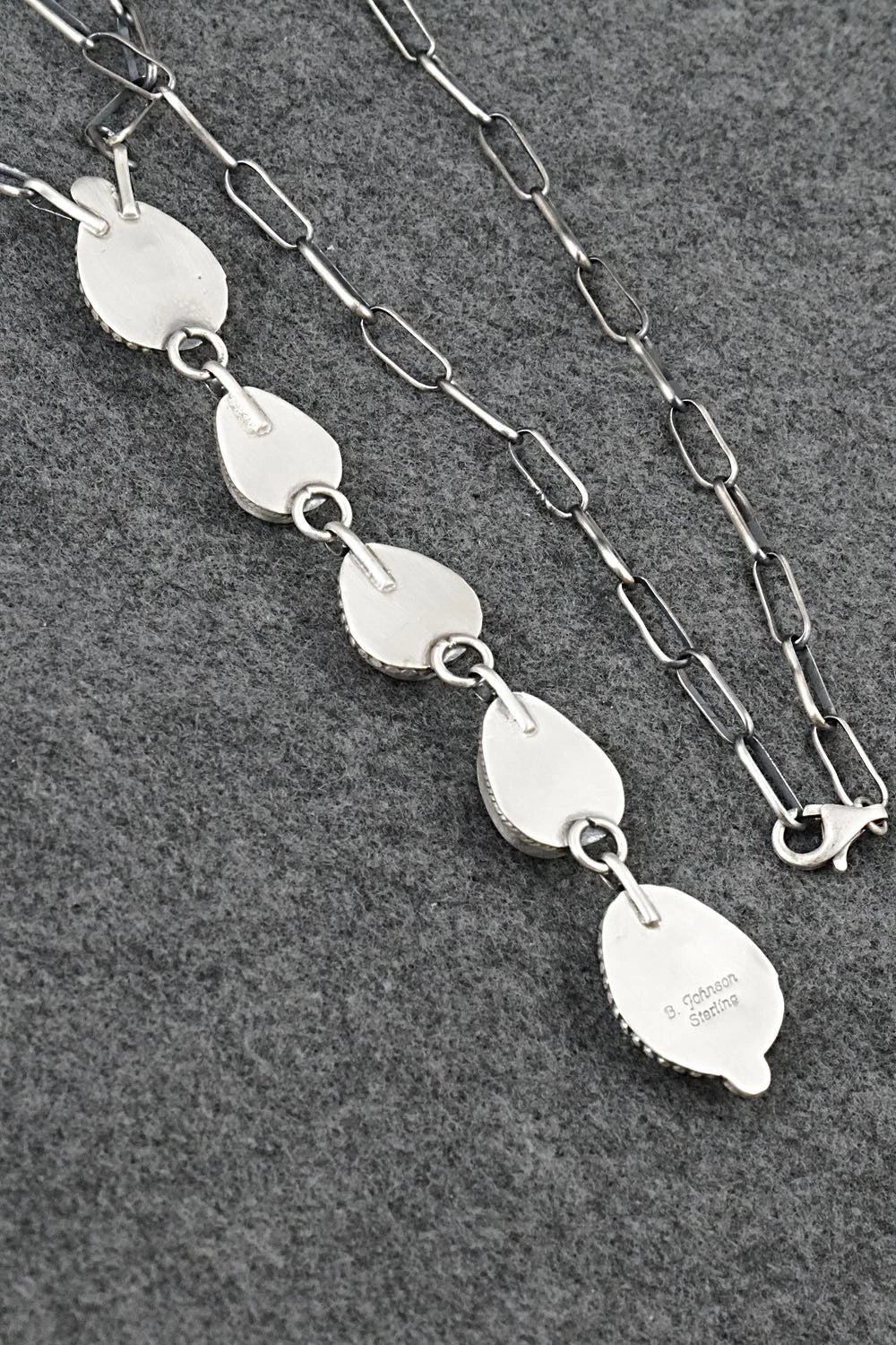 Turquoise & Sterling Silver Necklace - Bobby Johnson