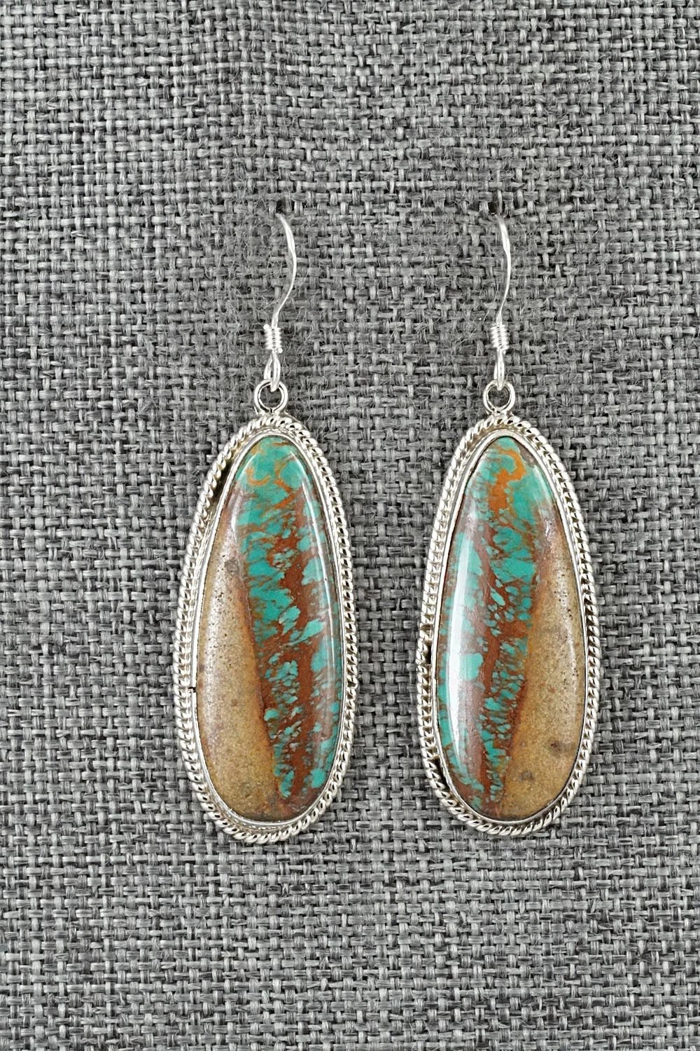Turquoise and Sterling Silver Earrings - Sharon McCarthy