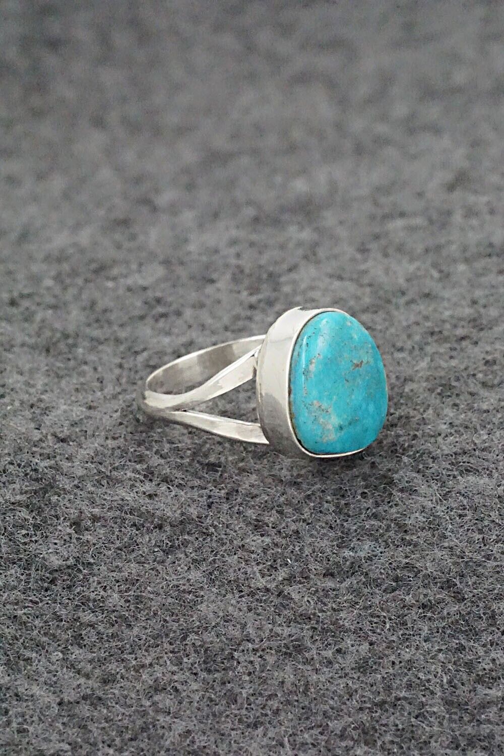 Turquoise & Sterling Silver Ring - Theresa Smith - Size 5.5