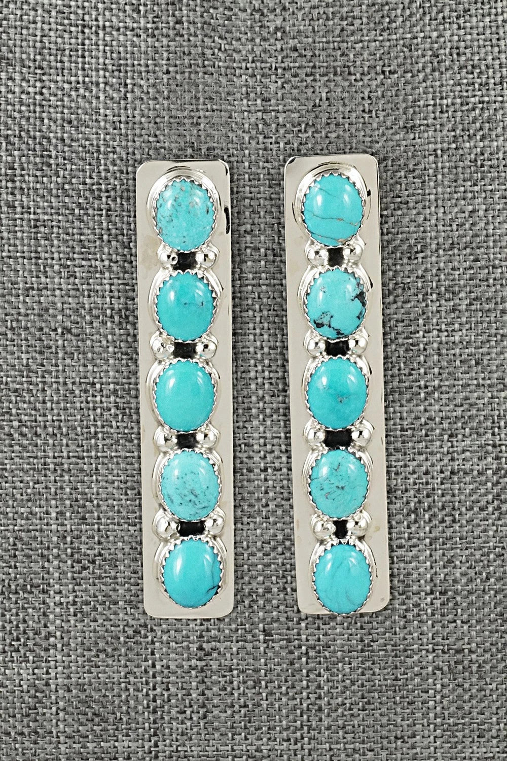 Turquoise & Sterling Silver Earrings - Jody Tsosie