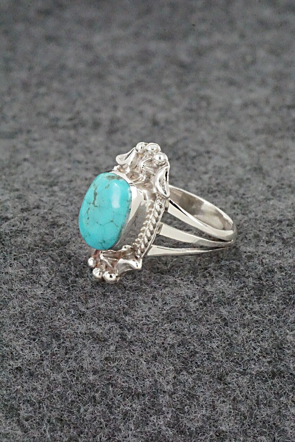 Turquoise & Sterling Silver Ring - Theresa Smith - Size 6.5