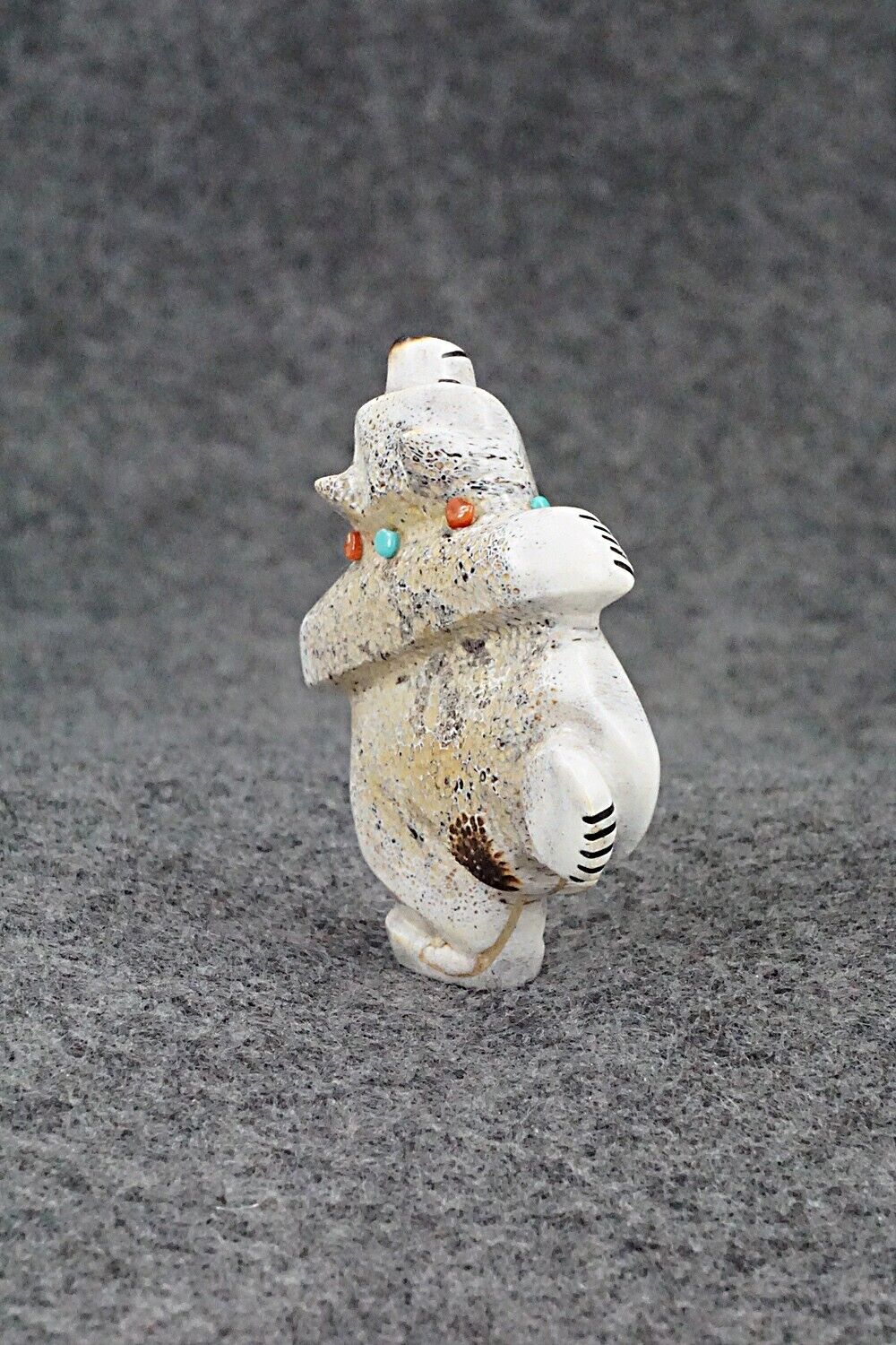 Dancing Bear Zuni Fetish Carving - Claudia Peina