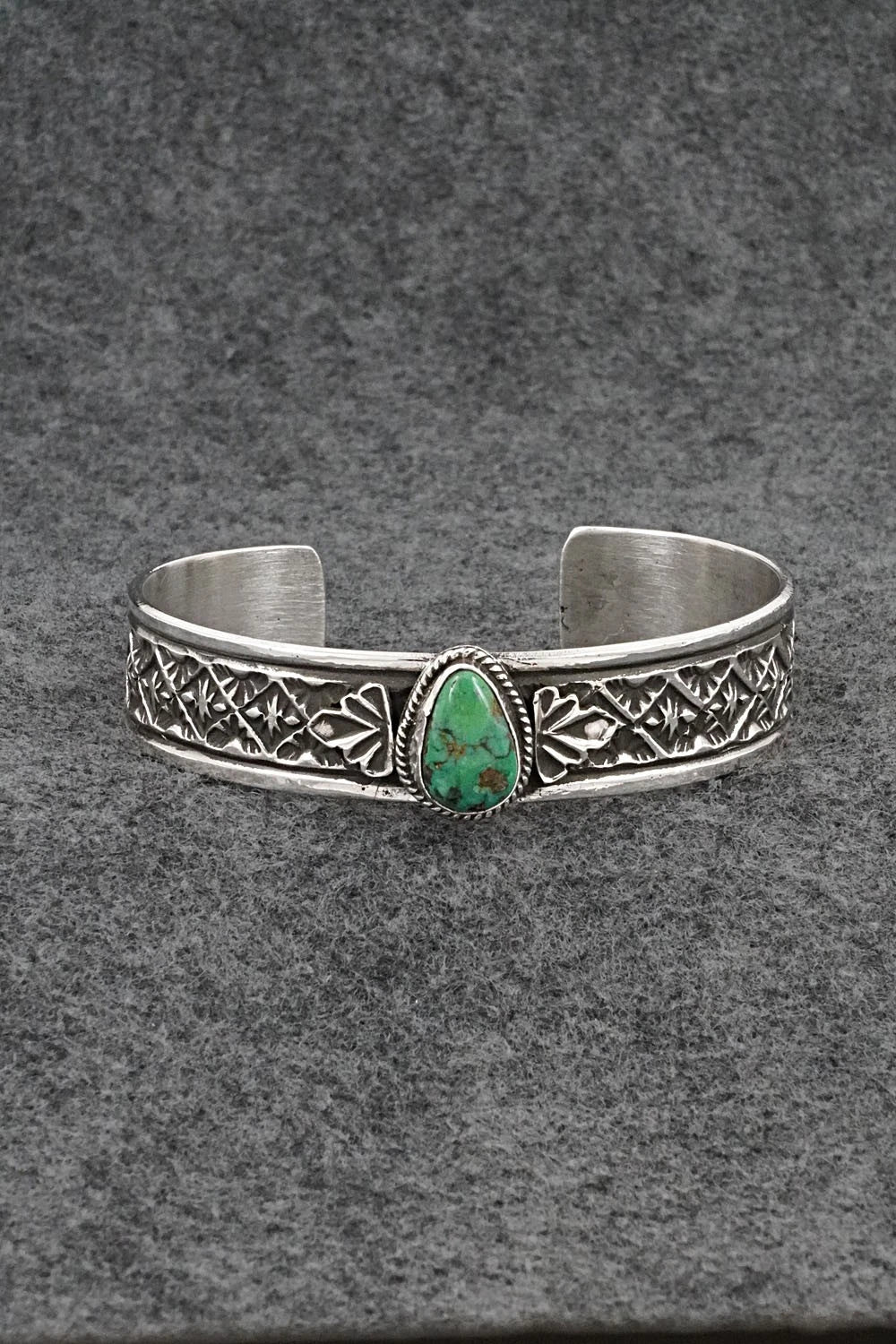 Turquoise & Sterling Silver Bracelet - Leonard Maloney