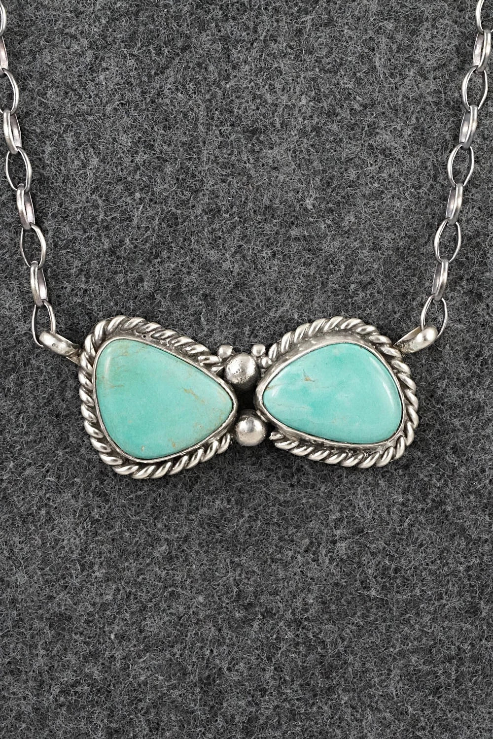 Turquoise & Sterling Silver Necklace - Antwone Brown