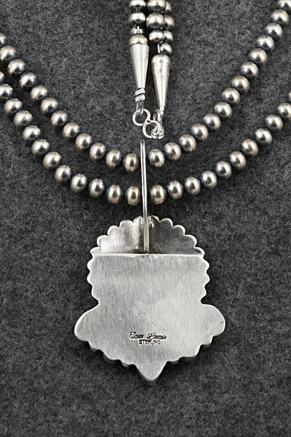 Turquoise & Sterling Silver Necklace - Tom Lewis