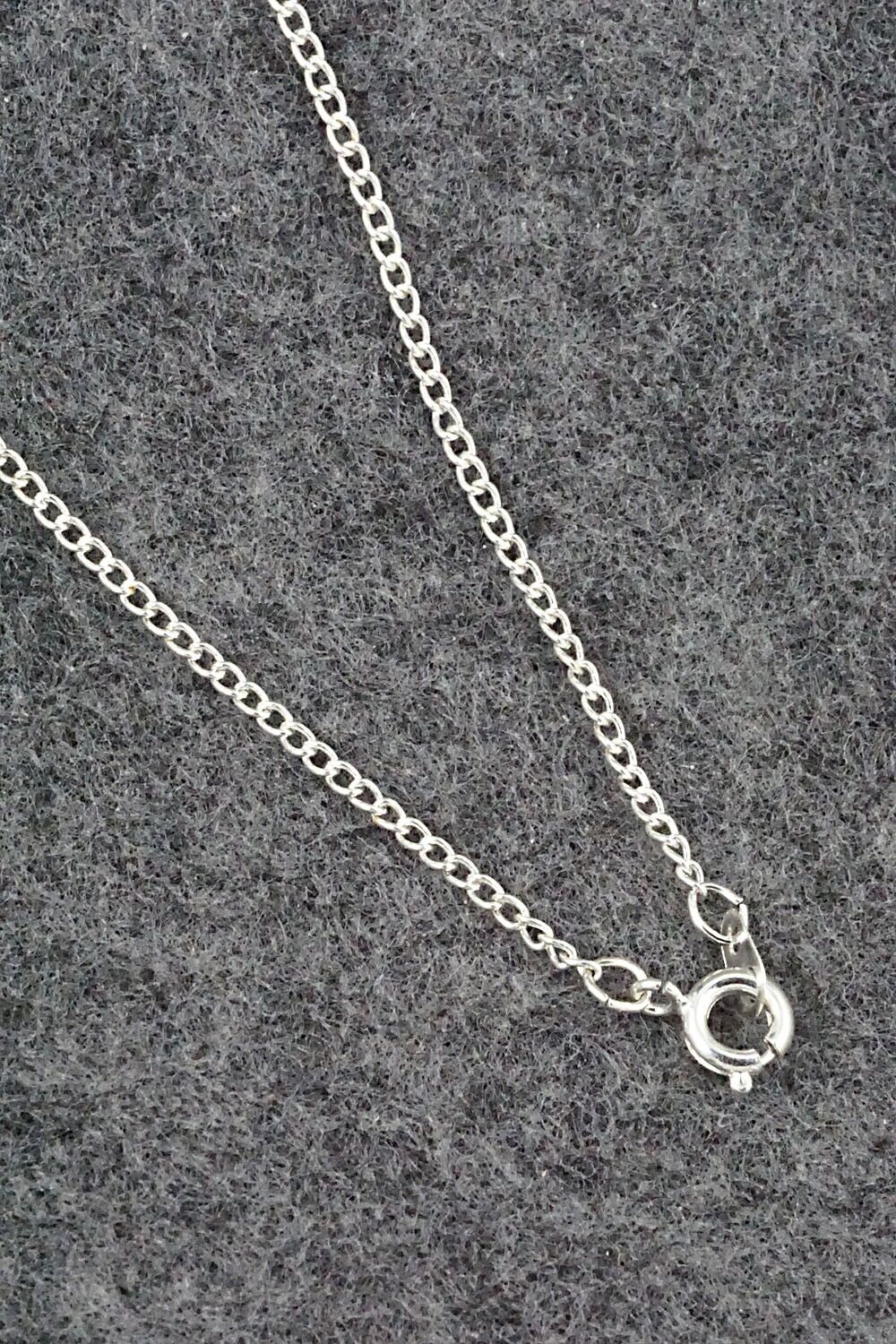 Turquoise & Sterling Silver Necklace - Renell Chaco
