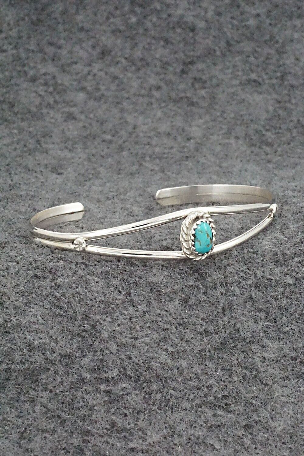 Turquoise & Sterling Silver Bracelet - Elton Cadman