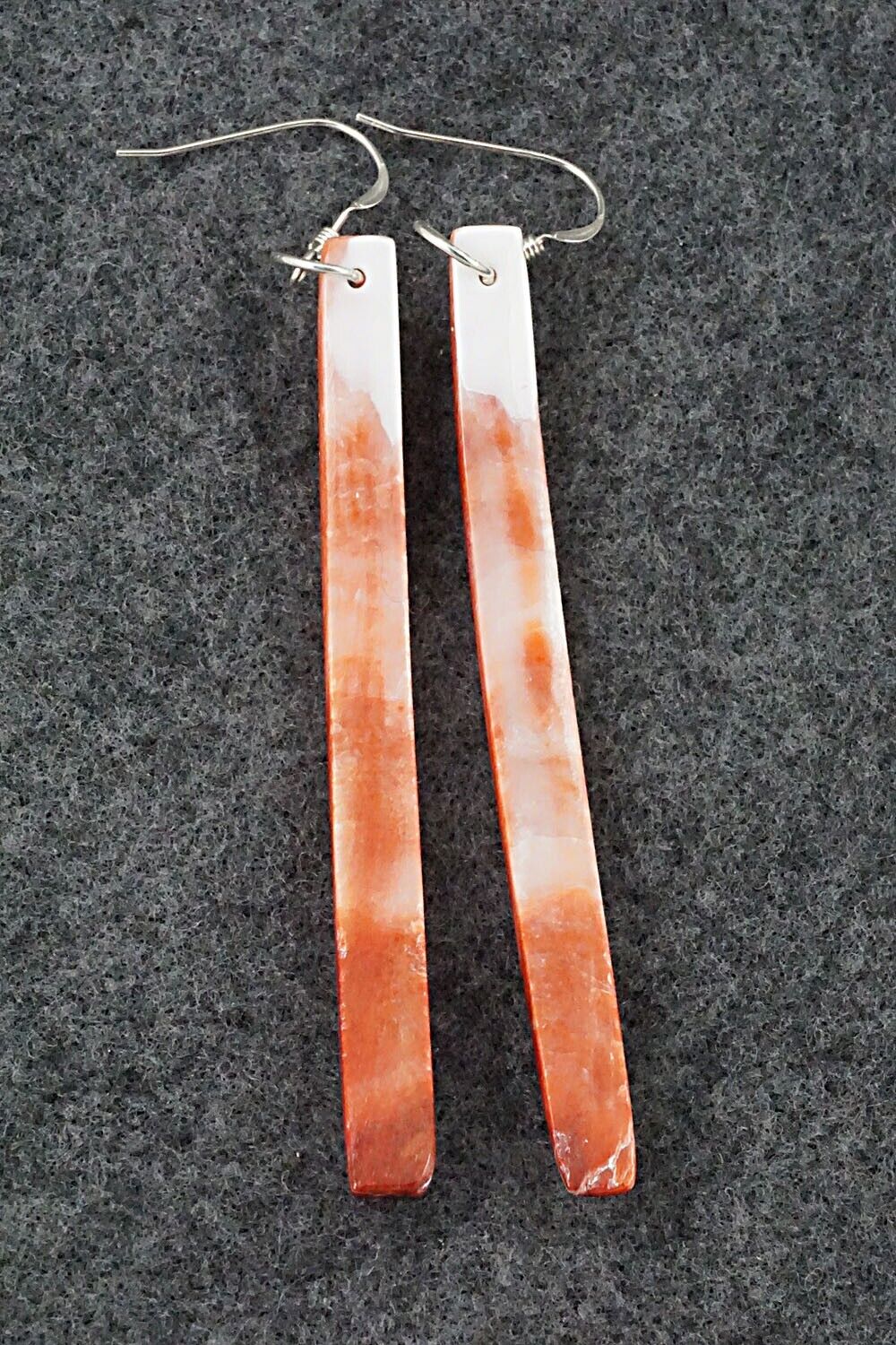 Spiny Oyster & Sterling Silver Earrings - Jesus Espino