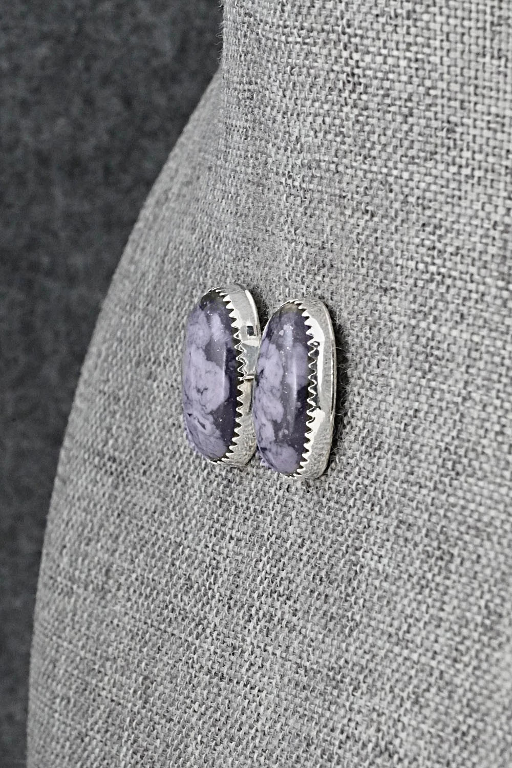 Morado & Sterling Silver Earrings - Murray Hannaweeka