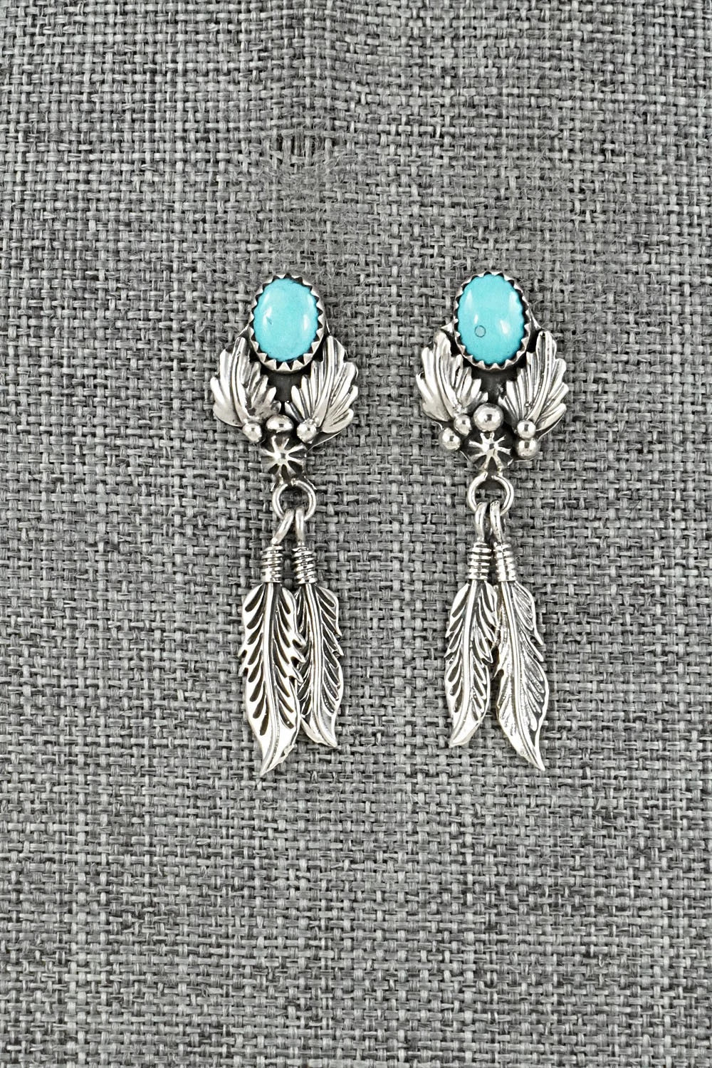 Turquoise & Sterling Silver Earrings - Marie Bahe