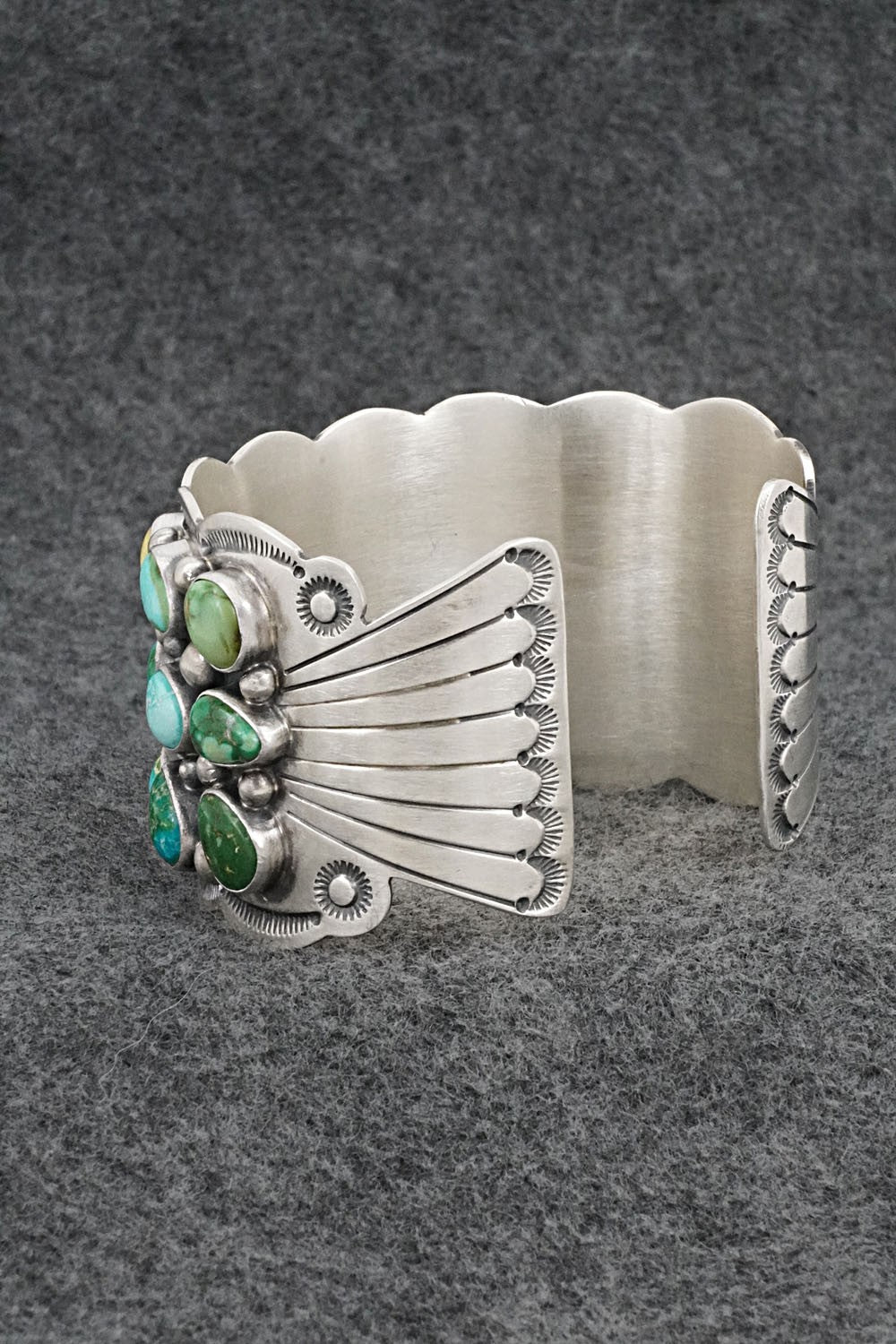 Turquoise & Sterling Silver Bracelet - Tom Lewis