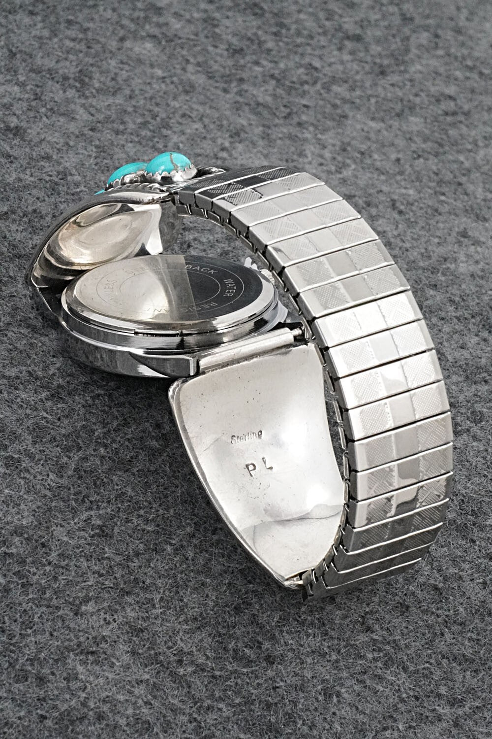 Turquoise & Sterling Silver Watch Bracelet - Paul Largo