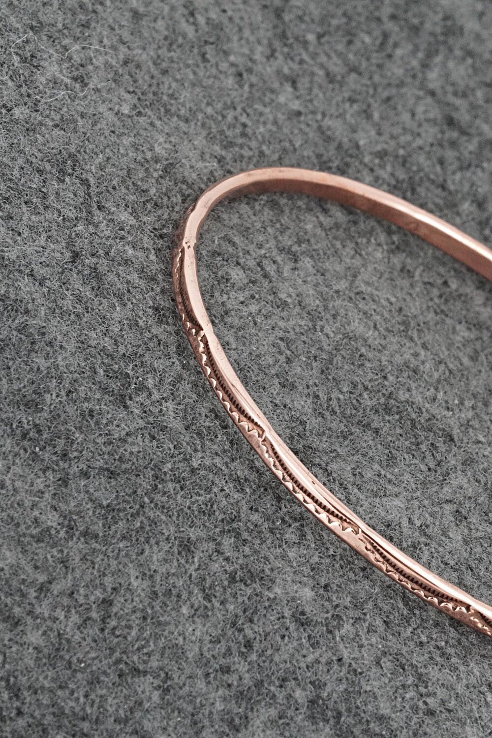 Copper Bangle Bracelet - Elaine Tahe