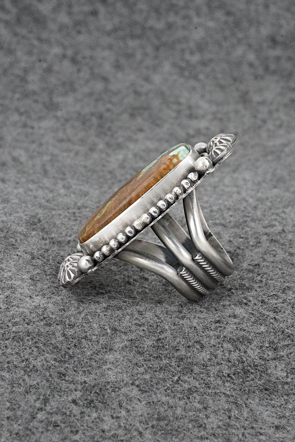 Turquoise & Sterling Silver Ring - Michael Calladitto - Size 7.5