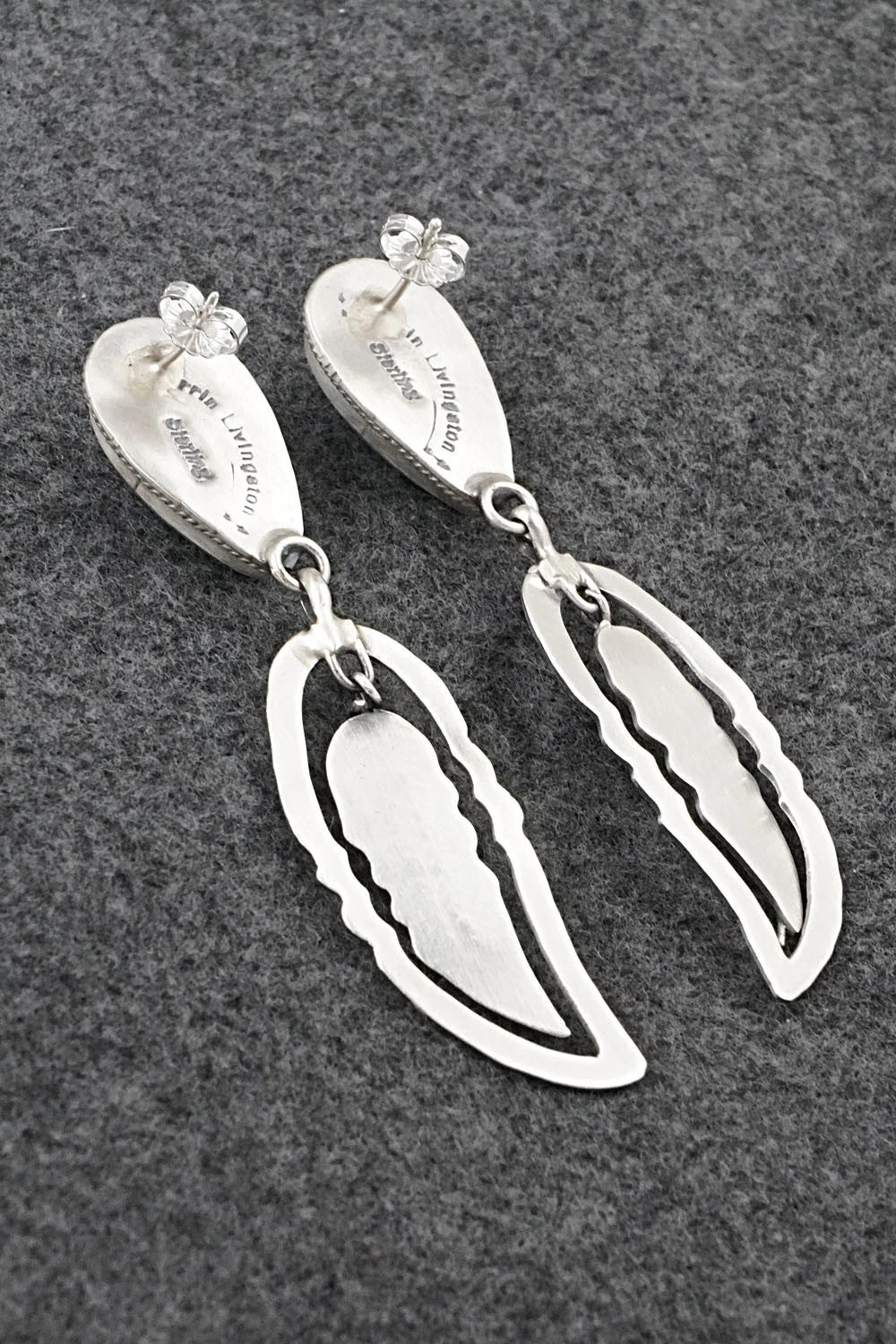 Turquoise & Sterling Silver Earrings - Darrin Livingston